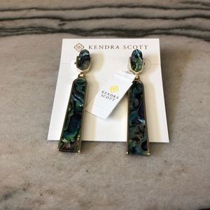 NWT Kendra Scott Carson Abalone Earrings